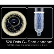 10pcs New Thin Style 520 Big Particle Spike Dotted Ribbed G-Point Latex Condoms